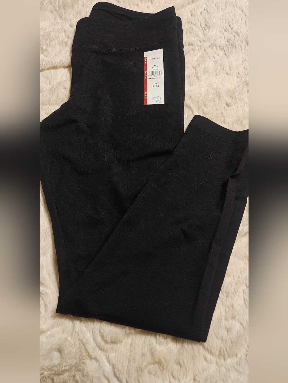 Time and Tru Black High-Rise Women's Leggings